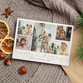 Heart Script Gold Frohe Weihnachten 5 Foto