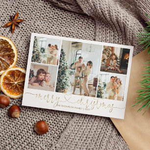 Heart Script Gold Frohe Weihnachten 5 Foto