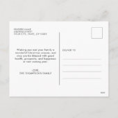 Heart Script Silver Gray Frohe Weihnachten 5 Foto (Rückseite)