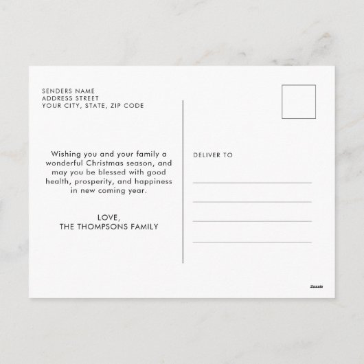 Heart Script Silver Gray Frohe Weihnachten 5 Foto (Rückseite)