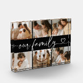 Heart Script Typography Elegant Our Family Fotoblock (Links)