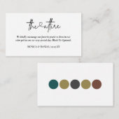 Heart Script Wedding Kleidung Code Begleitkarte (Vorne/Hinten)