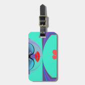 Heart Selfie Gepäckanhänger (Vorderseite vertikal)