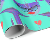 Heart Selfie Geschenkpapier (Rolleneckpunkt)