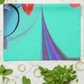 Heart Selfie Küchentuch (Gefaltet)