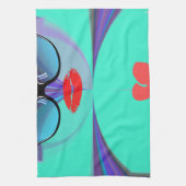 Heart Selfie Küchentuch (Vertikal)