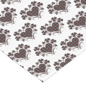 Heart Shamrock Plaid Black Classic Clover Kurzer Tischläufer (Ecke)