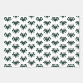 Heart Shamrock Plaid Blue Green Tartan Clover Geschenkpapier Set (Vorderseite 3)