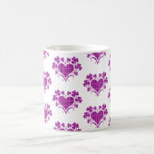 Heart Shamrock Plaid Pink Classic Clover Kaffeetasse (Mittel)