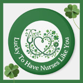 Heart Shamrock Stethoscope Lucky to Have Nurses Magnet