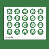 Heart Shamrock Stethoscope Lucky to Have Nurses  Runder Aufkleber