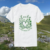 Heart Shamrock Stethoscope Lucky to Have Nurses  T-Shirt