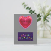HEART SHAPE BIRTHDAY CARD POSTKARTE (Stehend Vorderseite)