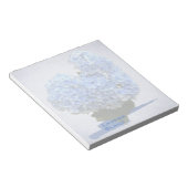 Heart Shape Blue Hydrangea Notizblock (angewinkelt)