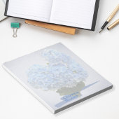 Heart Shape Blue Hydrangea Notizblock