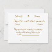 HEART SHAPE DAISIES Hochzeit Einladung (Rückseite)