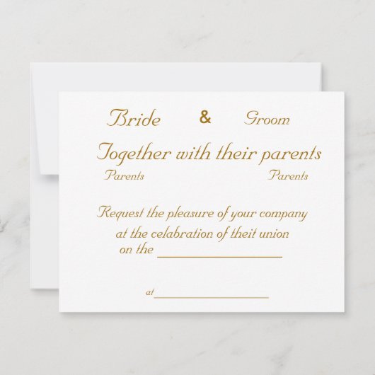 HEART SHAPE DAISIES Hochzeit Einladung (Rückseite)