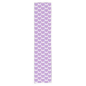 Heart Shape Plaid Pink Purple Table Runner Kurzer Tischläufer (Vorderseite)
