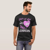 Heart Shape Reindeer Just A Girl Who Loves Reindee T-Shirt (Vorne ganz)