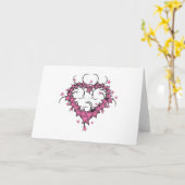 heart shape stars tattoo design karte (Gelbe Blume)