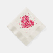 Heart Shape Valentines Day Love Gift Serviette (Ecke)