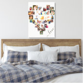 Heart Shaped 29 Foto Collage Liebe Script Leinwanddruck (Insitu (Schlafzimmer))