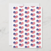 Heart Shaped American Flag | 4. Juli Einladung (Rückseite)