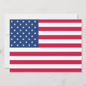 Heart Shaped American Flag | 4. Juli Einladung (Rückseite)