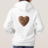 Heart-Shaped Artisan Sourdough with Smiley Face Hoodie (Rückseite)