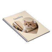 Heart-Shaped Cat Design Notizblock (Rechte Seite)