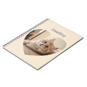 Heart-Shaped Cat Design Notizblock (Linke Seite)