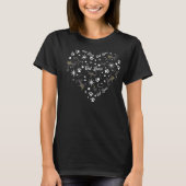Heart-Shaped Cat Lover Design for Pet Enthusiasts T-Shirt (Vorderseite)