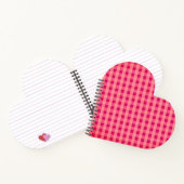 Heart Shaped Checked Tablecloth Pattern Notizblock (Innenseite)