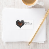 Heart Shaped Chicken Adressaufkleber (Insitu)