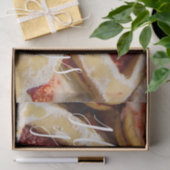 Heart Shaped Christmas Zucker Cookies Rotes Foto Seidenpapier (Geschenk)