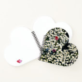 Heart-Shaped Daisy Meadow Notebook Notizblock (Innenseite)