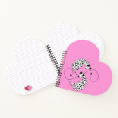 Heart shaped Dalmatian dogs Notizblock (Innenseite)