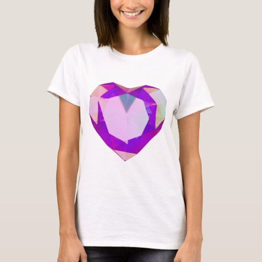 Heart shaped diamond t Shirt (Vorderseite)