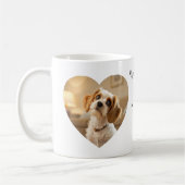 Heart-Shaped Dog Design – “Happiness on Four Paws” Kaffeetasse (Links)