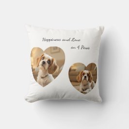 Heart-Shaped Dog Design – “Happiness on Four Paws” Kissen