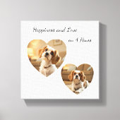 Heart-Shaped Dog Design – “Happiness on Four Paws” Leinwanddruck (Vorderseite)
