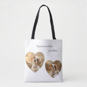 Heart-Shaped Dog Design – “Happiness on Four Paws” Tasche (Vorderseite)