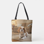 Heart-Shaped Dog Design – “Happiness on Four Paws” Tasche (Rückseite)