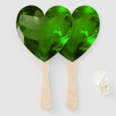 Heart‑Shaped Emerald Fächer (Vorne und Hinten)