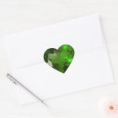 Heart‑Shaped Emerald Herz-Aufkleber (Umschlag)