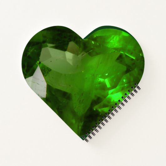 Heart‑Shaped Emerald Notizblock (Rückseite)