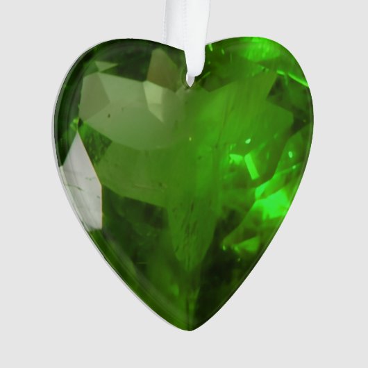 Heart‑Shaped Emerald Ornament (Vorderseite)