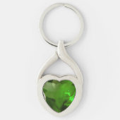 Heart‑Shaped Emerald Schlüsselanhänger (Vorderseite)