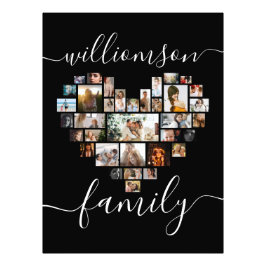 Heart Shaped Foto Collage Familienskript