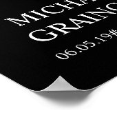 Heart Shaped Foto Collage Memorial Beerdigung Post Poster (Ecke)